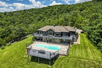 Private hillside, forest on three sides, no neighbors in sight
