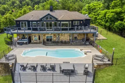 Saltwater pool, wraparound decks, and the ridgeline to yourselves