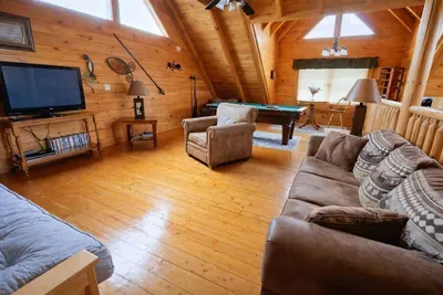 Upstairs comfort for movie nights, games, and quality family time.