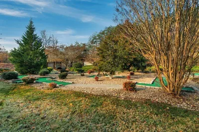 A sneak peek of our mini golf course—fun for all ages!