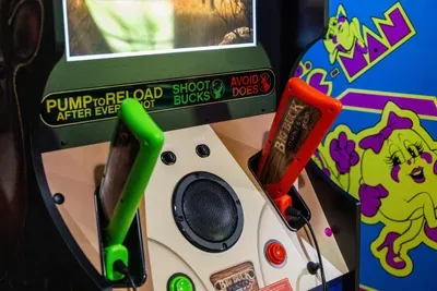 Grab a blaster — the light-gun arcade is loaded and waiting. Fast-draw fun for the whole crew, tucked right inside your getaway. The kids and the grown-ups won't want to leave.