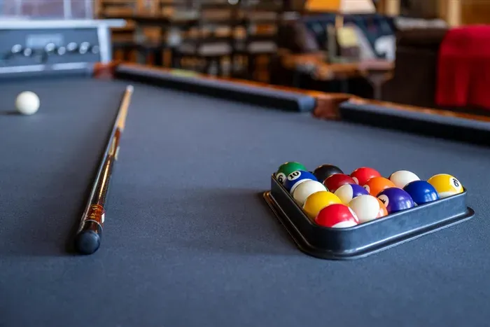 Who's ready for a game of pool? The table is all set! 🎱