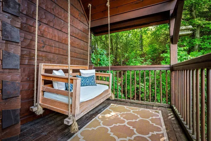 Swing your cares away and relax in nature's embrace. 🌳