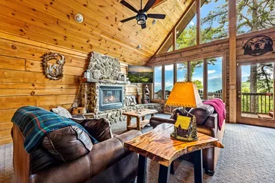 Bask in the natural light that fills our beautiful living room through the huge windows ☀️.