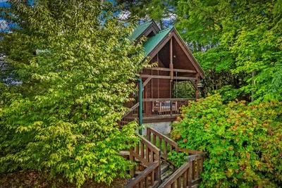Our cabin's charm begins right at the front door.