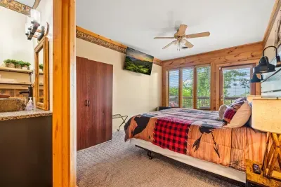 Sleep like royalty in this private room, complete with a king bed just for you.
