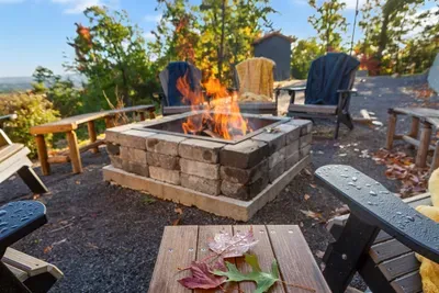 Fire crackling, mountains whispering, stars watching — the perfect night