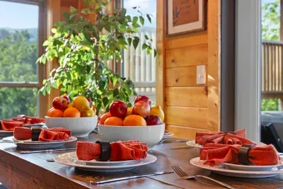Enjoy home-cooked meals without leaving the comfort of the cabin.