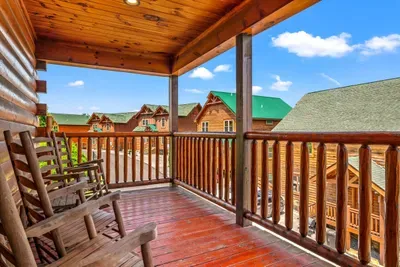 Rocking chairs on the porch, coffee in hand