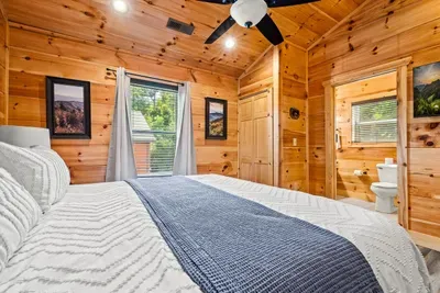Bedroom with its own bath just through the door