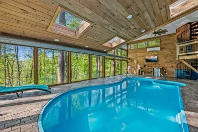 Indoor pool and spa.  Pool is heated to 85 degrees.