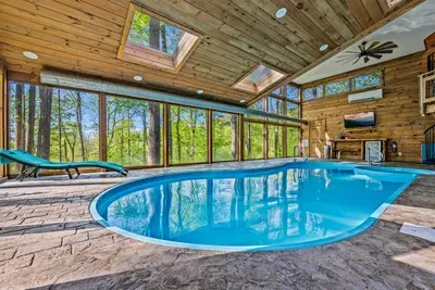 Indoor pool and spa.  Pool is heated to 85 degrees.