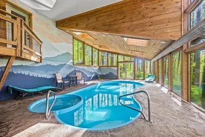 Indoor pool and spa.  Pool is heated to 85 degrees.