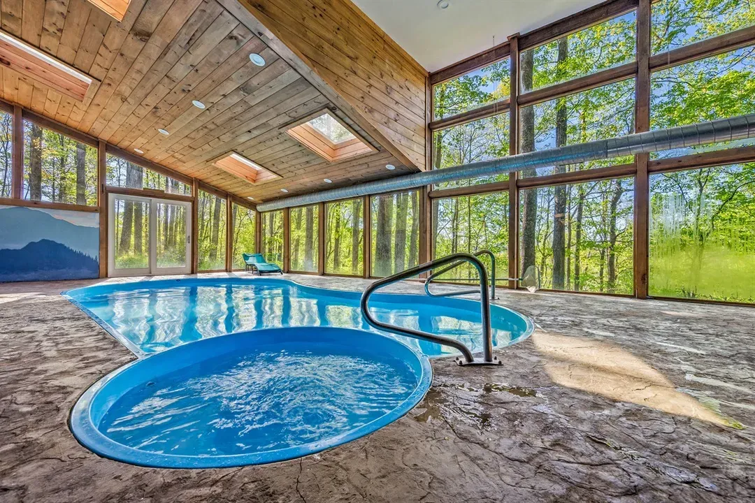 Indoor pool and spa.  Pool is heated to 85 degrees.