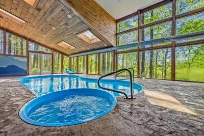 Indoor pool and spa.  Pool is heated to 85 degrees.