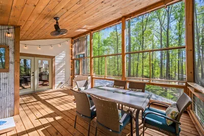 Back deck with a peaceful view!