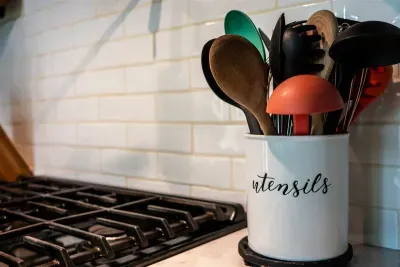 Fully equipped kitchen includes drip coffee maker.