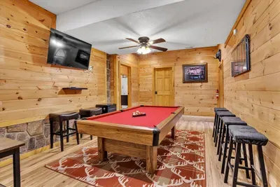 Pool table fun all night long 🎱