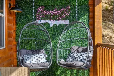 Come hang with us! The perfect spot to unwind and be "Bearfoot & Fancy Free."