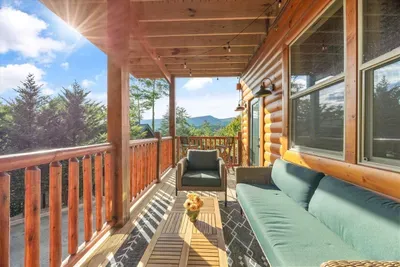 The outdoor deck provides a wonderful space for unwinding and connecting with nature.