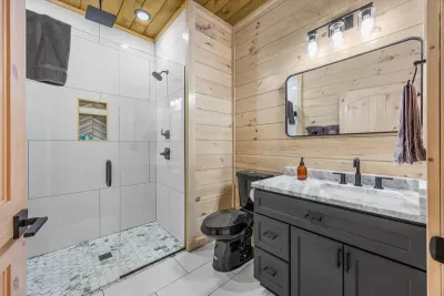 Enjoy the privacy of the ensuite bathroom attached to the main bedroom, designed for your comfort.