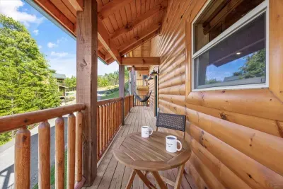 Start your day with coffee on the balcony and fresh Smoky Mountain air ☀️☕