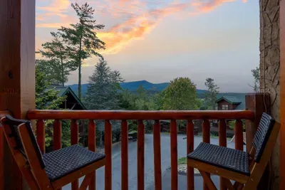 This deck is where you'll want to be when the sun goes down.