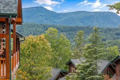Your private deck offers sweeping Smoky Mountain views you’ll never forget.