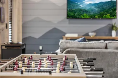 Bring on the friendly competition with our foosball table.