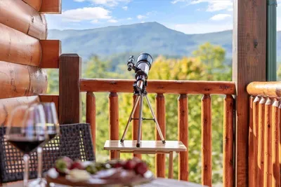 Bring the mountains closer — enjoy panoramic views by day and starry skies by night.