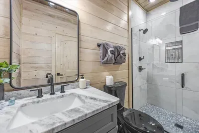 Our bathrooms are stocked with starter supplies like shampoo, conditioner, and body wash to make your stay hassle-free.