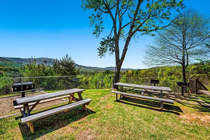 Community sky deck includes picnic tables with a view!