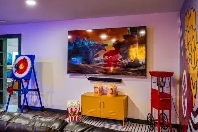 Entertainment done right, Play games, watch movies, and relax in one ultimate hangout space.