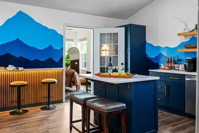Where meals begin, a stylish kitchen countertop space is designed for comfort and convenience.
