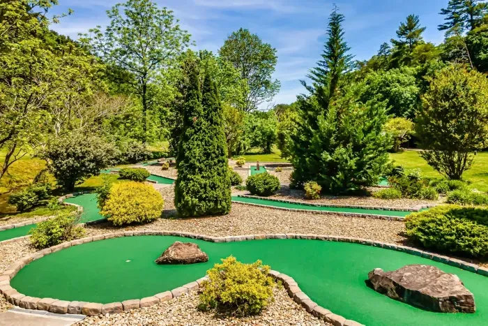 Turn your stay into a full vacation experience: pools, hot tubs, game rooms, and yes… mini golf!