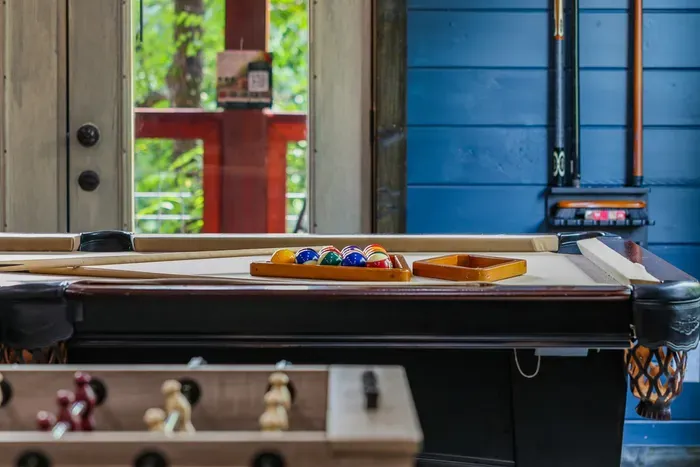 Pool, foosball, and arcade games all in one room, so everyone can find their favorite way to play.