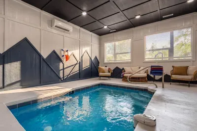 Private indoor pool—ready for swim time in every season, without leaving the cabin.