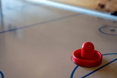 Game on! Challenge friends or family to some air hockey fun.