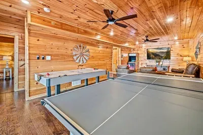 Stay active indoors—ping pong rallies and air hockey face-offs included 🤍