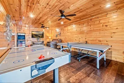 Friendly competition starts here—challenge friends or family to air hockey or ping pong.