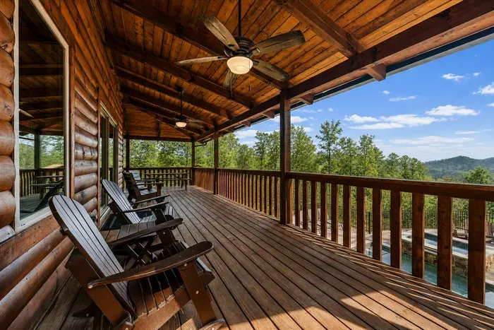 Sit back, relax, and enjoy the mountain views from your balcony.