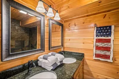 Everything you need for a comfortable stay—private bathroom included.