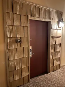 Front Door in Interior Sharred Hallway