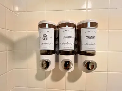Body Soap, Shampoo and Conditioner provided in both bathrooms