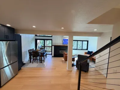 View of Dining Area and Living Room from Kitchen