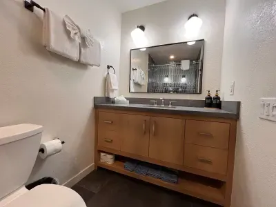 Bedroom bathroom vanity