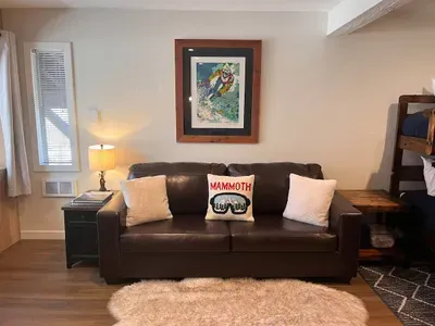 Pullout couch in living room