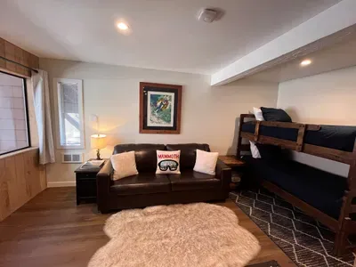 Pullout couch and bunkbed