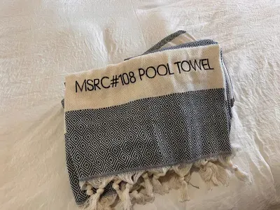 Pool/Hot Tub towels are provided for guests.