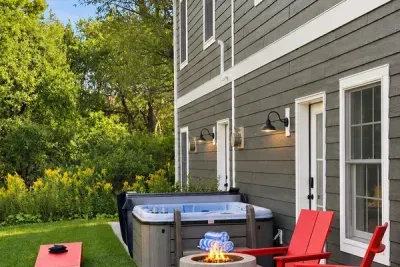 Hot tub, s'mores, repeat.